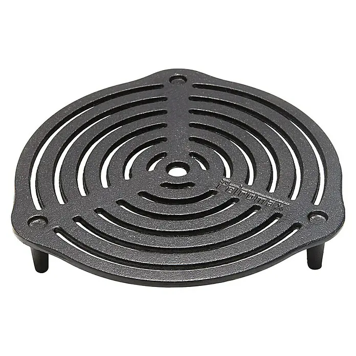 Petromax Grillrost mit Füßen - Gusseisen, Ø x H: 23 x 4,8 cm, Schwarz - Gusseiserner Topfuntersetzer Petromax für den sicheren Stand von Töpfen und Pfannen auf dem Herd oder Tisch, hitzebeständig und robust.
