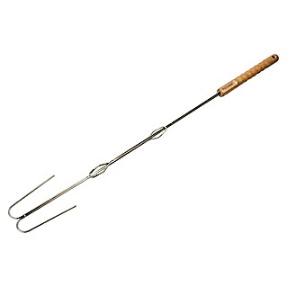 Petromax Grillspieß (Länge: 91 cm, Edelstahl/Buchenholz, Form: Gebogen, 2 Stk.)