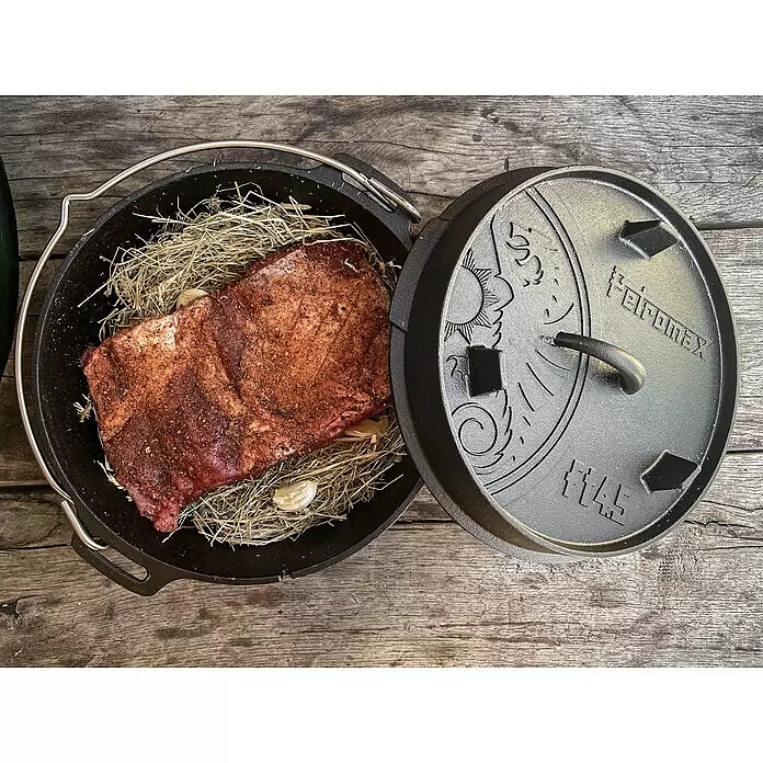 Petromax Dutch Oven - Ø x H: 31 x 14,6 cm, Gusseisen, 3,5 l, Planer Boden - Stimmungsaufnahme