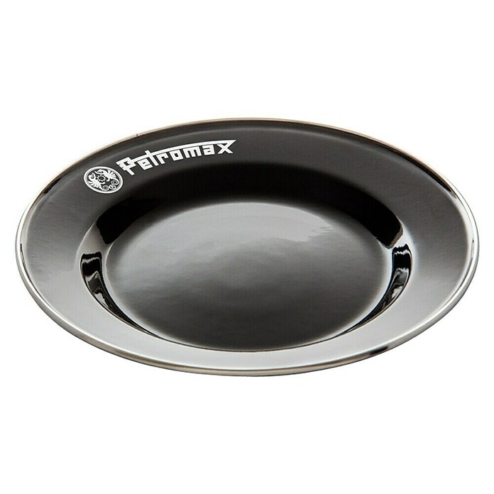 Petromax Teller rund Px-Plate-S (Ø x H: 22,5 x 2,5 cm, Schwarz, Stahl, 2 Stk.) | BAUHAUS
