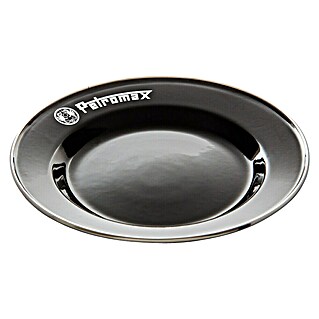 Petromax Teller rund Px-Plate-S (Ø x H: 22,5 x 2,5 cm, Schwarz, Stahl, 2 Stk.)