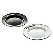 Petromax Teller rund Px-Plate-S (Ø x H: 22,5 x 2,5 cm, Schwarz, Stahl, 2 Stk.) | BAUHAUS