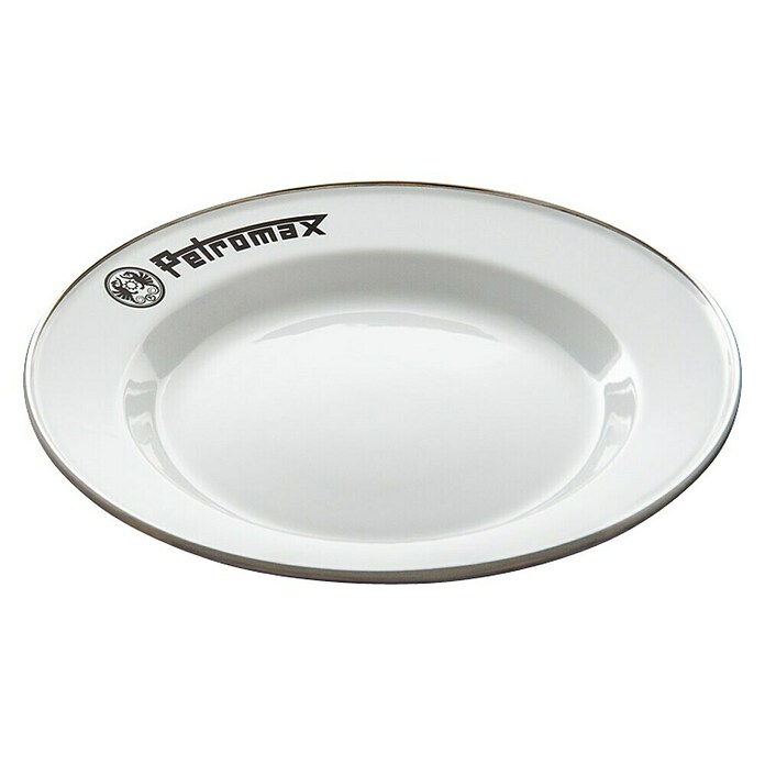 Petromax Teller rund Px-Plate-W (Ø x H: 22,5 x 2,5 cm, Weiß, Stahl, 2 Stk.) | BAUHAUS