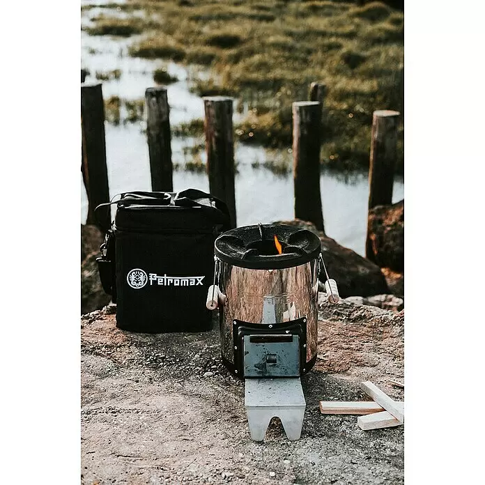 Petromax Transporttasche Raketenofen - L x B x H: 34,5 x 34,5 x 32 cm, Nylon - Stimmungsaufnahme