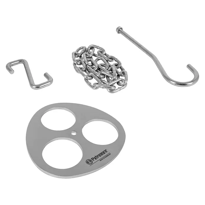 Petromax Dreibein-Ring - Durchmesser: 14,7 cm, Edelstahl - Petromax Dutch Oven Zubehör: Feuerbrücke, Kette, Haken und Deckelheber für optimales Kocherlebnis im Freien. Robuste Qualität.