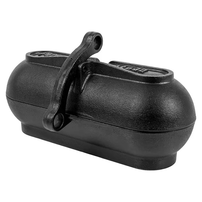 Petromax Kartoffelbräter - L x B x H: 29,1 x 17 x 15,4 cm, Gusseisen - Schwarze gusseiserne Entenattrappe, ideal für die Jagd oder als Dekoration, mit rustikalem Finish und robustem Griff.