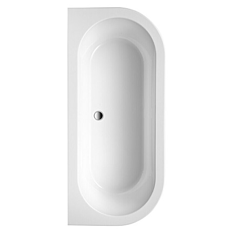 Ottofond Badewanne Siesta (180 x 79 cm, Sanitäracryl, Weiß)