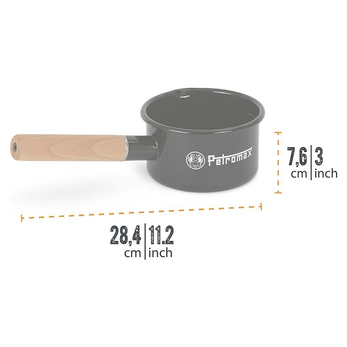 Petromax Kochtopf (Schwarz, Stahl, 0,5 l, Emailliert) | BAUHAUS