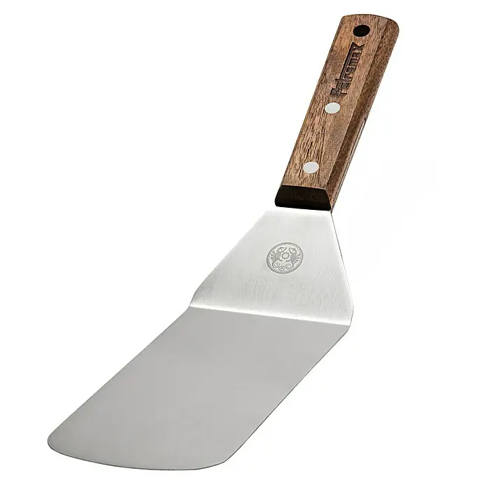 Petromax Grillgutwender - Länge: 29 cm, Edelstahl - Hochwertiger Pfannenwender mit Holzgriff und robustem Metallblatt für einfaches Wenden und Anheben von Speisen.