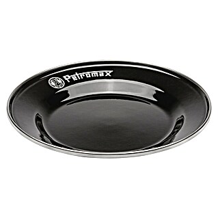 Petromax Teller rund Plate (Ø x H: 26 x 2,9 cm, Schwarz, Stahl, 2 Stk.)