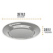 Petromax Teller rund Plate (Ø x H: 26 x 2,9 cm, Schwarz, Stahl, 2 Stk.) | BAUHAUS
