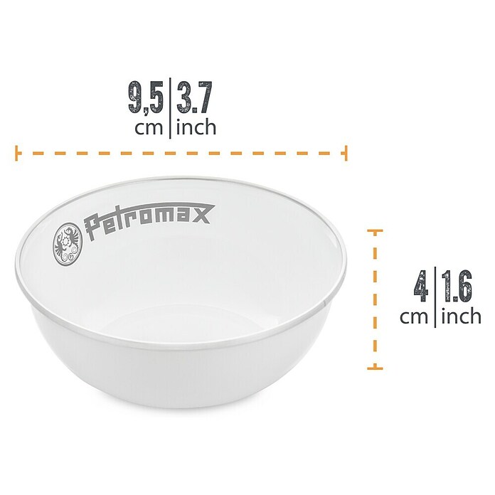 Petromax Schale Bowl (Weiß, 160 ml, Emailliert, 2 Stk.) | BAUHAUS