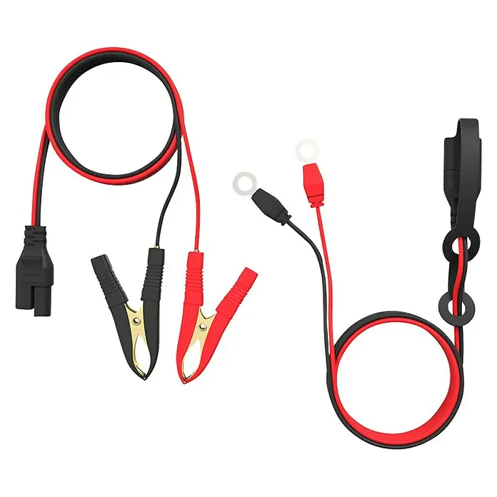 Black+Decker Arrancador de baterías - Capacidad: 70 Ah, 12 V - Un cargador de batería con pinzas de cocodrilo y terminales de anillo para una conexión fácil y segura a la batería para cargar o mantener.