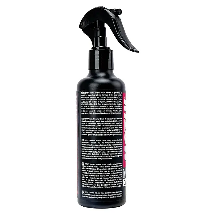 Limpiador específico para casco M2 - 250 ml, Apto para: Cascos de motocicleta - MOTUL Helmet Interior Clean limpia en profundidad y neutraliza los olores. Dermatológicamente testado.