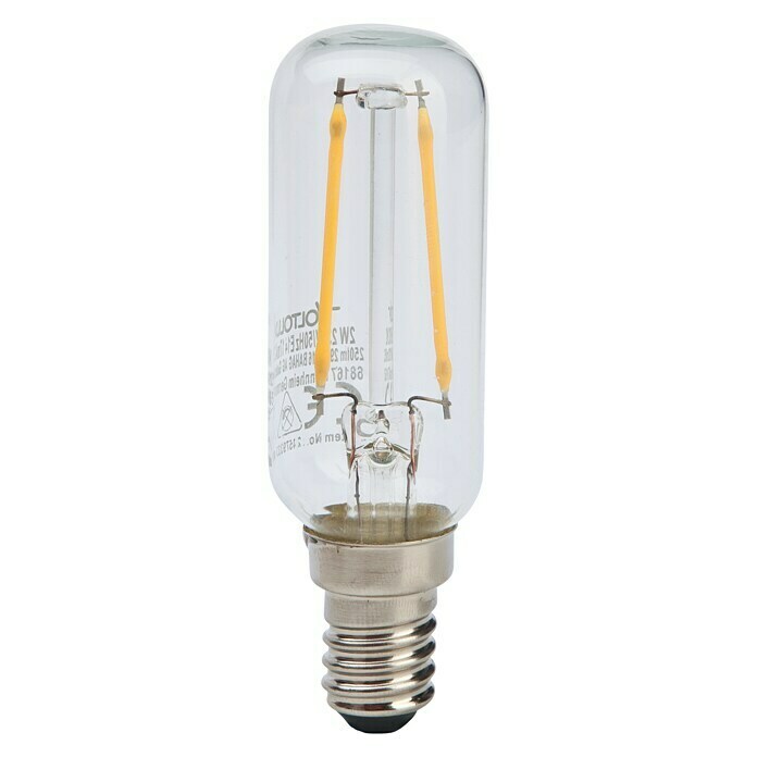 Voltolux Bombilla LED Filament Röhre (2 W, E14, Blanco cálido)