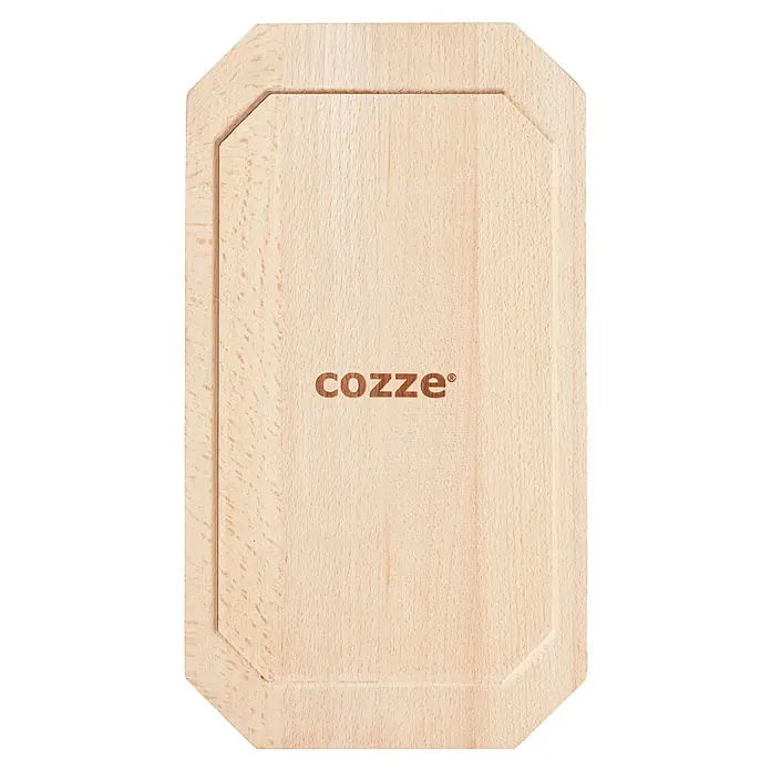 Cozze Plancha - L x An: 30 x 15 cm, Altura: 1 cm, Hierro fundido - Tabla de cortar de madera Cozze con esquinas redondeadas y borde fresado para corte profesional.