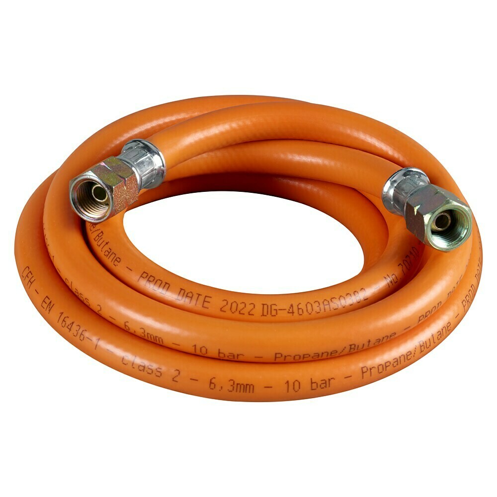 Flexibler Gasschlauch 1 Meter Gelb – Für Catering & Gewerbe