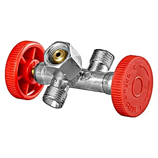 CFH Doppelabzweigventil ZV492 (Passend für: Druckregler mit 1/4″ L-Anschluss)
