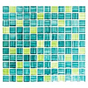 Mosaikfliese Quadrat Crystal XCM 8250 (32,7 x 30,2 cm, Grün, Glänzend)