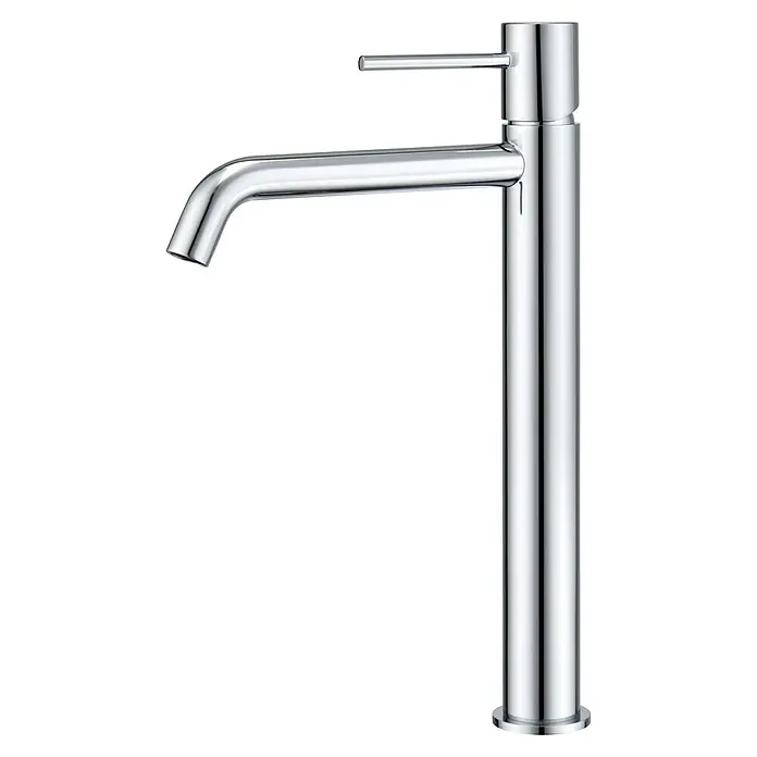 Camargue Natur Grifo de lavabo alto - Cromo - Elegante grifo cromado con diseño minimalista. Su acabado brillante y líneas limpias lo convierten en un punto focal moderno.