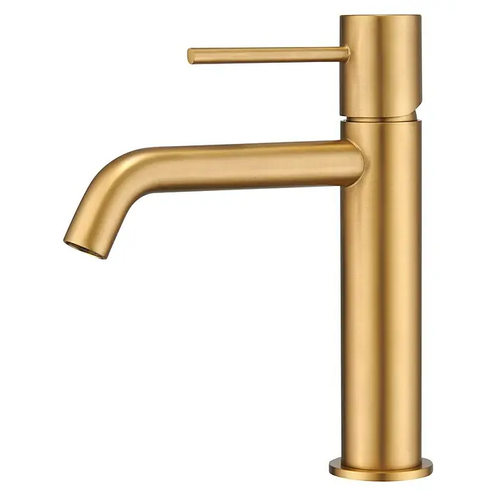 Camargue Natur Grifo de lavabo - Oro - Elegante grifo dorado con un diseño sofisticado. Ideal para baños modernos, este grifo combina estilo y funcionalidad con su acabado brillante.