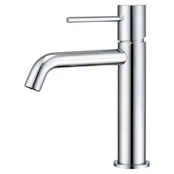 Camargue Natur Grifo de lavabo - Cromo - Elegante grifo cromado con un diseño esbelto. Ideal para baños y cocinas modernas, combinando estética atemporal y alta funcionalidad.