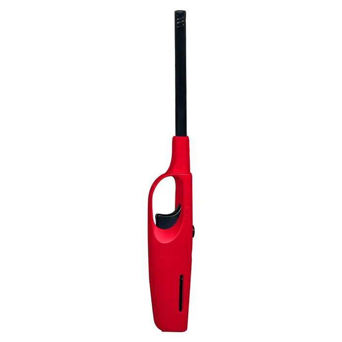 CFH Gasanzünder GA442 Maxi - Piezo-Zündung, Rot, Blau, Weiß, Grau oder Schwarz, Farbig sortiert - Rotes Küchenfeuerzeug mit langem Hals und schwarzem Abzug, ideal zum sicheren Anzünden von Gasherden und Grills.