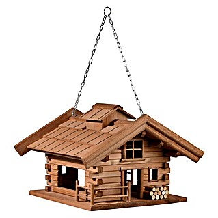 Dobar Vogelfutterhaus Appenzell (L x B x H: 37 x 37 x 26 cm, Braun, Holz)