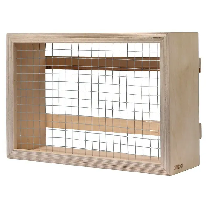Dobar Insektenhotel - L x B x H: 45 x 15 x 31 cm, Natur - Holzrahmen mit Gittereinsatz, ideal zur Aufbewahrung und Präsentation verschiedener Gegenstände. Praktisch und dekorativ!