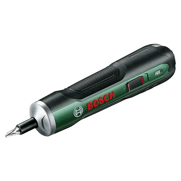 Bosch Akkuschrauber PushDrive - 3,6 V, 10 Schrauberbits - Akkuschrauber von Bosch. Der Bosch Akkuschrauber ist ein unverzichtbares Werkzeug für jeden Heimwerker und Profi, kompakt und leistungsstark.