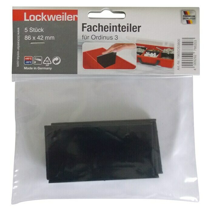 Lockweiler Scheidingsschot Ordinus Separator 3 (Grootte: 3, 86 x 42 mm)