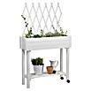 Dobar Hochbeet (L x B x H: 79 x 28,5 x 130 cm, Holz, Weiß) | BAUHAUS