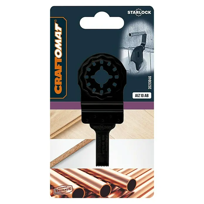 Craftomat Tauchsägeblatt AIZ 10 EC - 30 x 10 mm, Holz/Kunststoff - Abbildung des CRAFTOMAT Starlock AIZ 10 AB BIM Holz+Metall Sägeblatts, ideal zum Sägen von Holz und Metall.