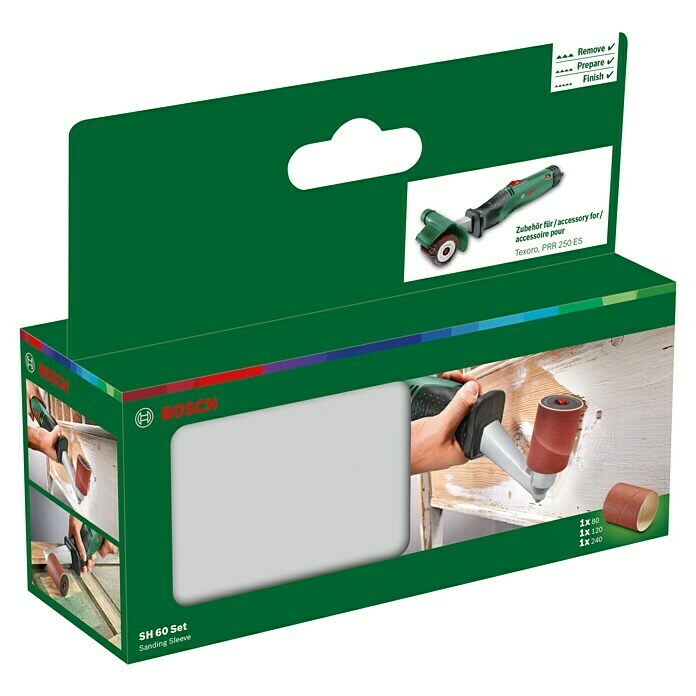 Bosch Set de lijas abrasivas (Grano: 80/120/240, Ancho: 60 mm, 3 uds.)