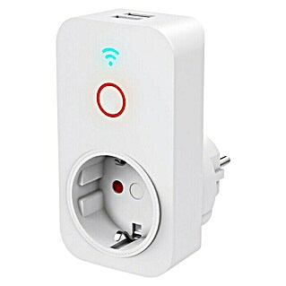 Hama Smart-Steckdose (2 USB-A-Anschlüsse, Weiß, 2.300 W, 10 A)