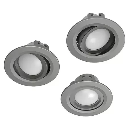 Hama  LED-Einbauleuchten-Set rund