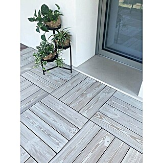 Klickfliese Smartdeck (Kiefer, 60 x 60 x 2,5 cm, Thermo White, 1 Stk.)