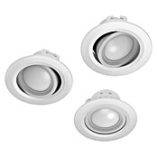 Hama LED-Einbauleuchten-Set rund (Ø x H: 90 x 40 mm, Weiß, 3 Stk.) | BAUHAUS