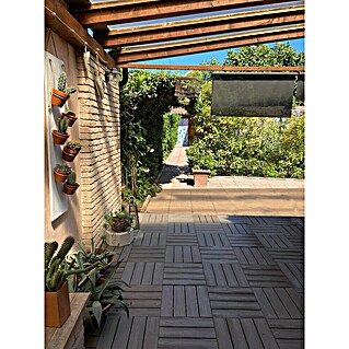 Klickfliese Snapwood (Polyethylen, 38 x 38 x 2,5 cm, Cappuccino Braun, 1 Stk.)