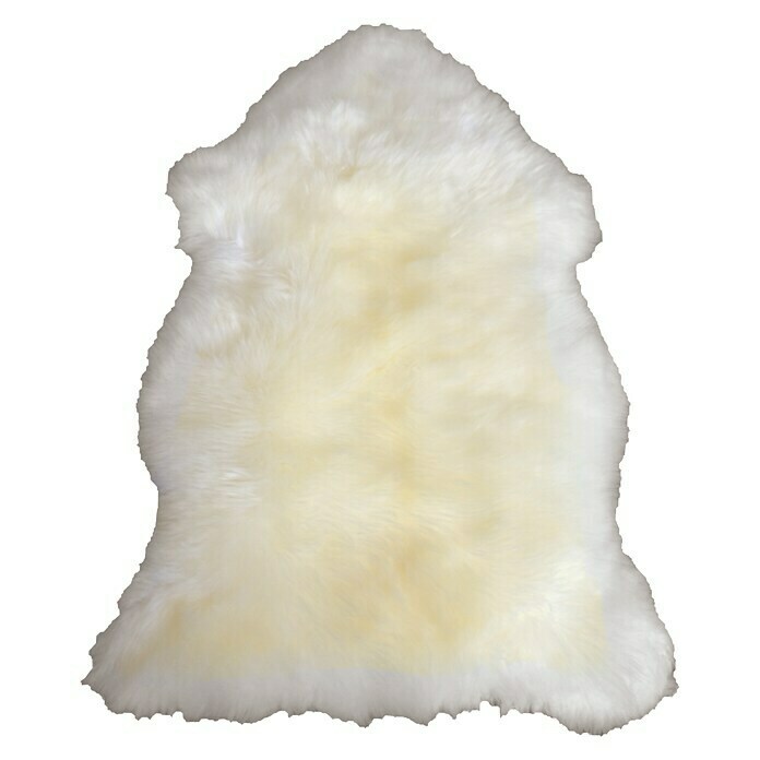 Pelle di pecora vera bianco