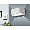 Eglo Sania LED-Wandleuchte (10 W, L x H: 20 x 8 cm, Weiß, Warmweiß) | BAUHAUS