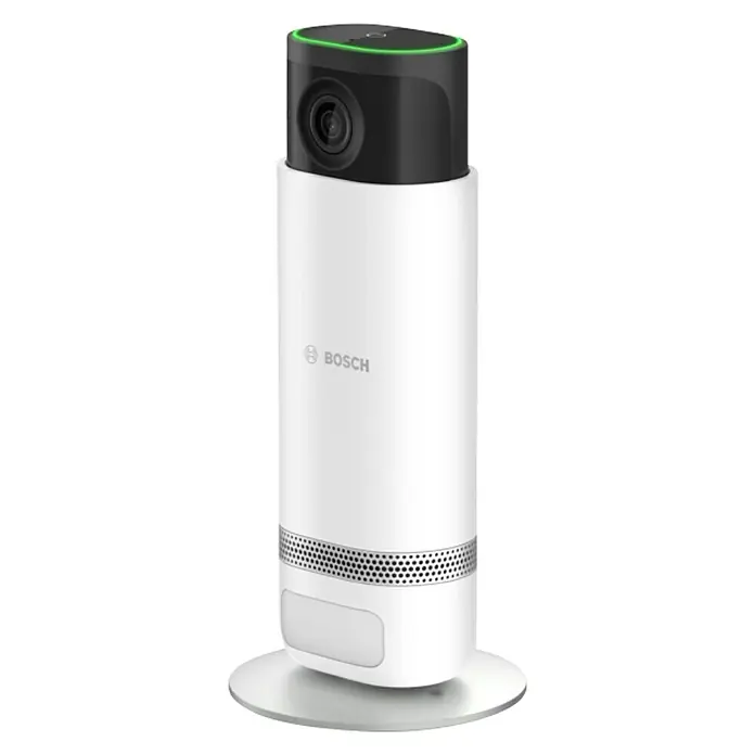 Bosch Smart Home Innenkamera Eyes II - Netzbetrieben, L x B x H: 160 x 72 x 160 mm, 1.920 x 1.080 Pixel (Full HD), Reichweite Funk: 0 m - 99 m - Der Bosch Smart Home Indoor Sicherheitssensor II bietet zuverlässige Überwachung mit Kamera und Bewegungserkennung für Ihr Zuhause.