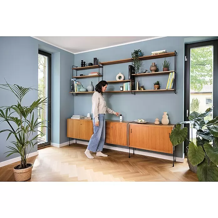 Bosch Smart Home Innenkamera Eyes II - Netzbetrieben, L x B x H: 160 x 72 x 160 mm, 1.920 x 1.080 Pixel (Full HD), Reichweite Funk: 0 m - 99 m - Anwendungsbeispiel