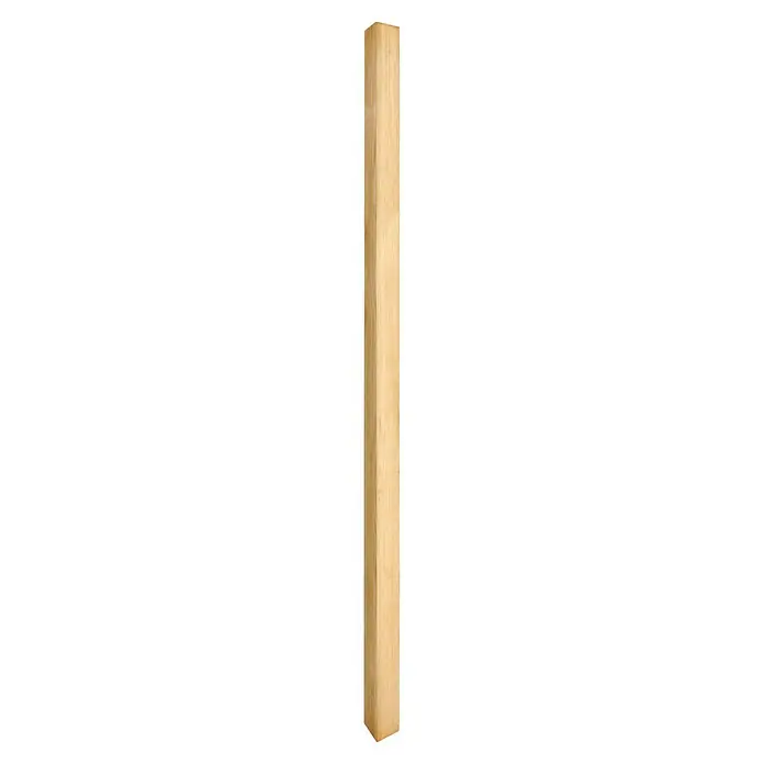 Holzpfosten - 70 x 70 x 1.800 mm, Kiefer, Kesseldruckimprägniert - Nahaufnahme eines hölzernen Schlägers mit einer natürlichen Holzmaserung, die sich ideal für Sportler eignet.