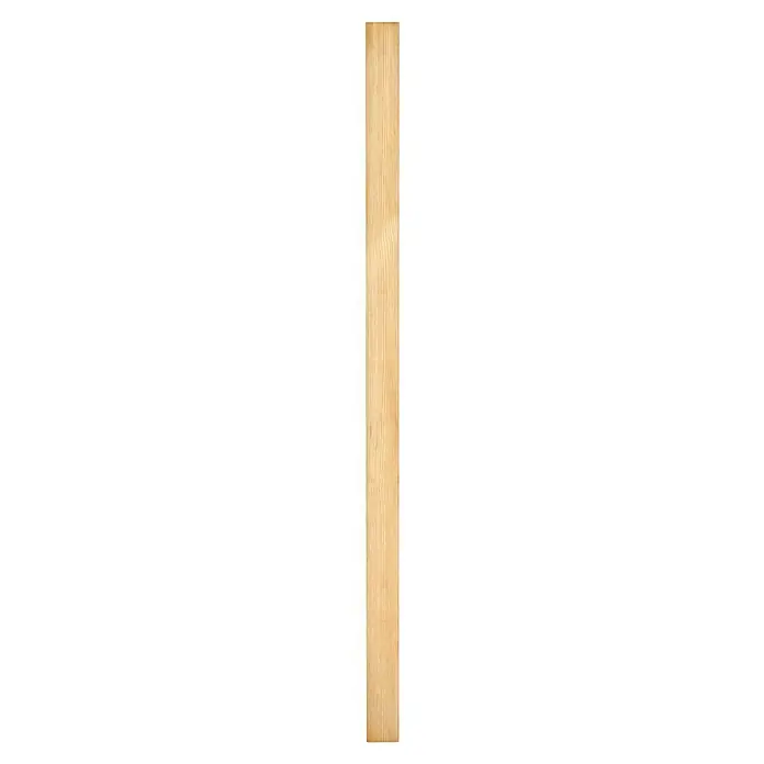 Holzpfosten - 90 x 90 x 1.800 mm, Kiefer, Kesseldruckimprägniert - Nahaufnahme einer hellbraunen Holzoberfläche mit feiner Maserung, ideal für Hintergründe und Texturen.