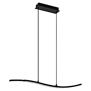 Eglo Lejias Lámpara colgante LED (21,5 W, L x An x Al: 78 x 8 x 175 cm, Negro, Blanco cálido)