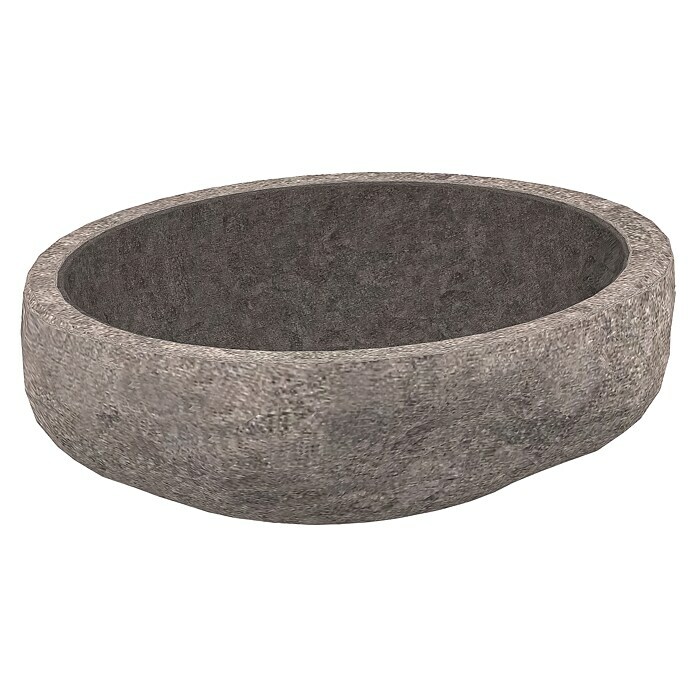 Astor Tree Lavabo de sobremesa (An x L: 55 x 43 cm, Piedra de río, Natural) | BAUHAUS