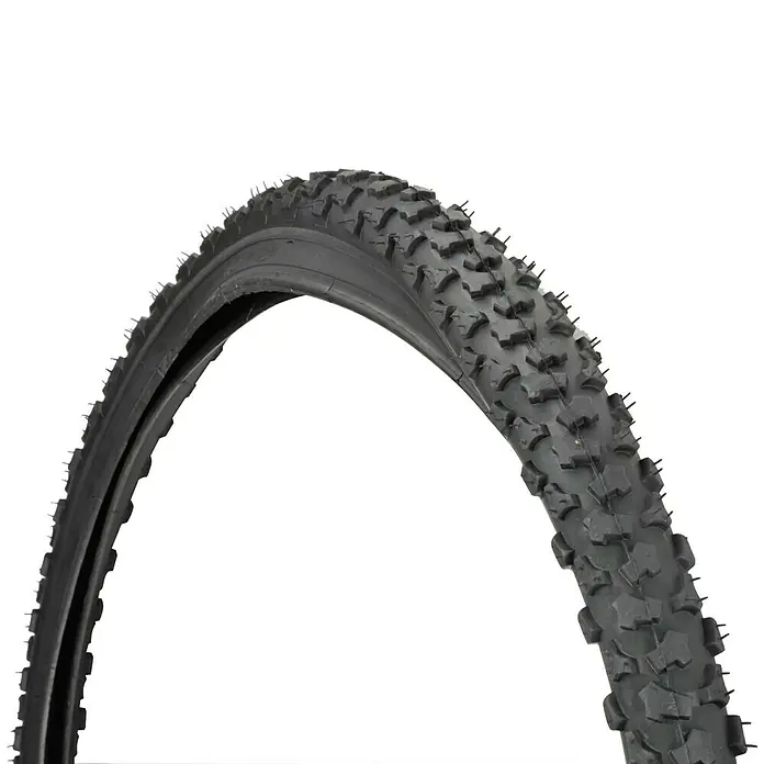 Fischer Fahrradreifen - Pannensicher, Geeignet für: Mountainbike-Räder, 24 ", 1,95 " - Nahaufnahme eines robusten Fahrradreifens, ideal für anspruchsvolles Gelände. Perfekt für Mountainbikes und Offroad-Abenteuer.