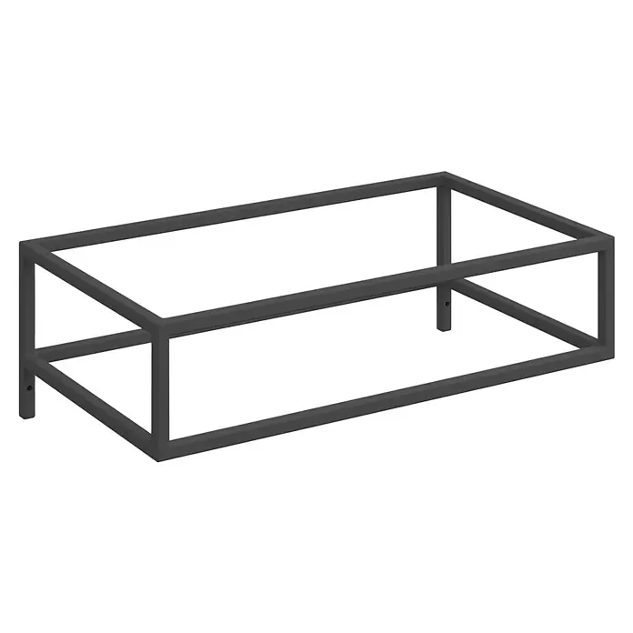 Astor Tree Konsole - B x L: 80 x 46 cm, Metall, Schwarz - Grauer Metallrahmen eines Tisches, geeignet für DIY-Projekte oder als Basis für Möbelstücke, minimalistisches Design für moderne Inneneinrichtungen.
