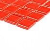 Mosaikfliese Quadrat Crystal Uni CM 4060 (32,7 x 30,2 cm, Rot, Glänzend)